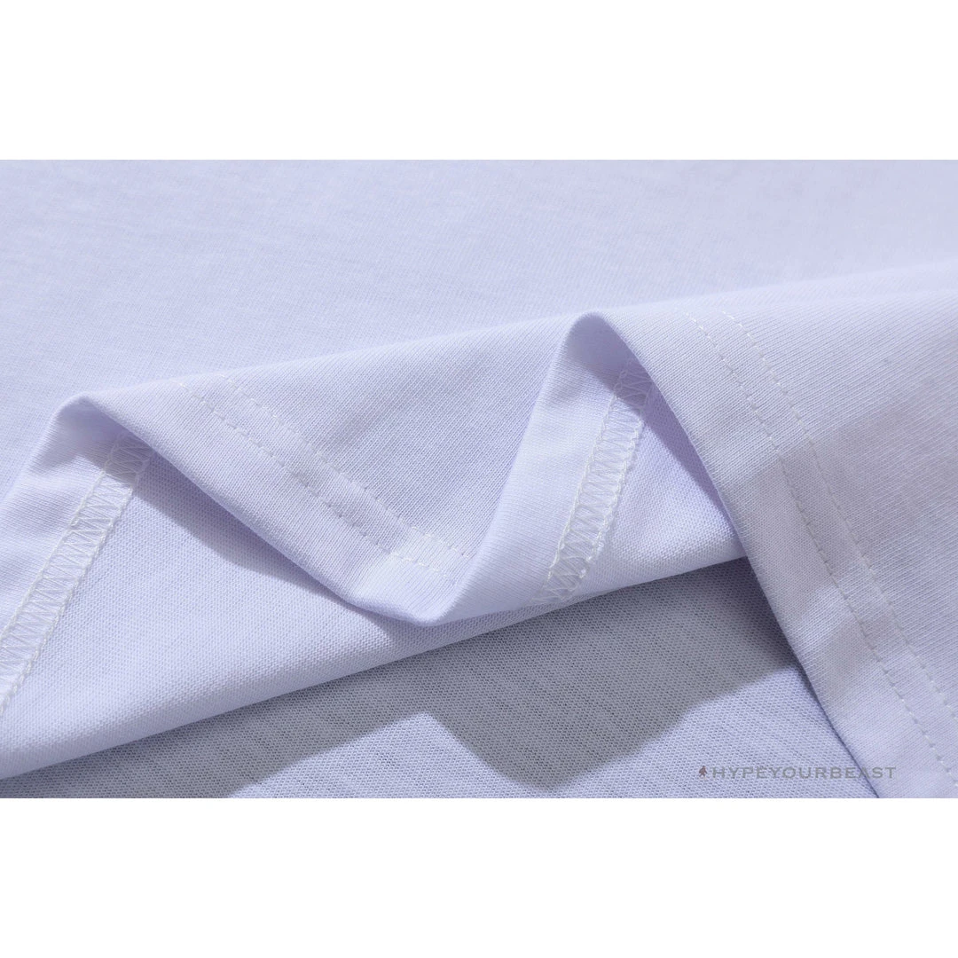 Hypeyourbeast OFF-WHITE Acrylic Hand-Painted Graffiti Pattern Tee Shirt 'WHITE' 8 Hypeyourbeast OFF-WHITE Acrylic Hand-Painted Graffiti Pattern Tee Shirt 'WHITE'