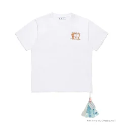 Hypeyourbeast OFF-WHITE Year Of The Ox Doraemon Arrow Tee Shirt'WHITE'