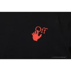 Hypeyourbeast T-Shirts OFF-WHITE Red Flash Cross Arrow Tee Shirt 'BLACK'