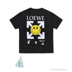Hypeyourbeast OFF-WHITE X LOEW X SMILEY Tee Shirt 'BLACK' T-Shirts