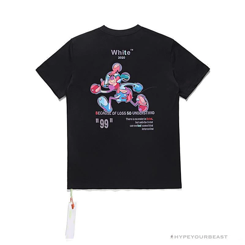 Hypeyourbeast T-Shirts OFF-WHITE Joint Running Mickey Mouse Arrow Tee Shirt 'BLACK' 2 Hypeyourbeast T-Shirts OFF-WHITE Joint Running Mickey Mouse Arrow Tee Shirt 'BLACK'