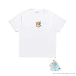 Hypeyourbeast OFF-WHITE Cat And Mouse Tee Shirt 'WHITE' T-Shirts