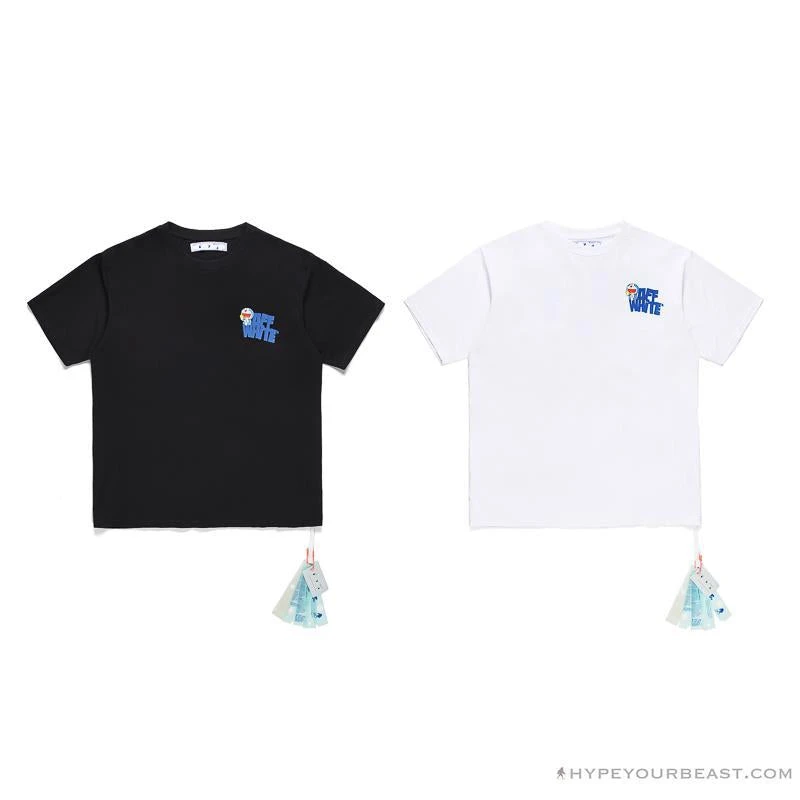 Hypeyourbeast OFF-WHITE Doraemon Stereo Arrow Tee Shirt BLACK T-Shirts 3 Hypeyourbeast OFF-WHITE Doraemon Stereo Arrow Tee Shirt BLACK T-Shirts