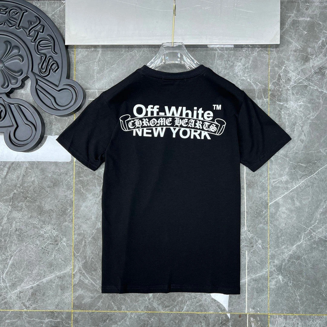 Hypeyourbeast OFF-WHITE Chrome Hearts Tee Shirt 'BLACK' T-Shirts 2 Hypeyourbeast OFF-WHITE Chrome Hearts Tee Shirt 'BLACK' T-Shirts