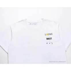 Hypeyourbeast OFF-WHITE X LOEW X SMILEY Tee Shirt 'WHITE' T-Shirts 14 Hypeyourbeast OFF-WHITE X LOEW X SMILEY Tee Shirt 'WHITE' T-Shirts