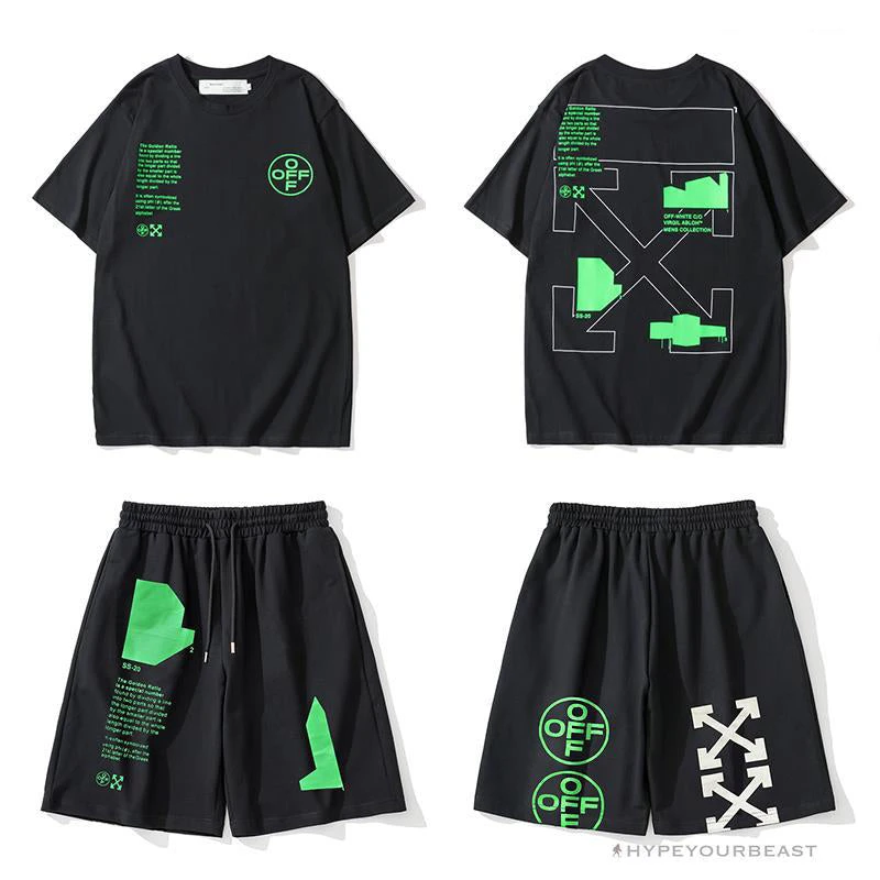 Hypeyourbeast OFF-WHITE Golden Ratio Shorts 'BLACK' Pants 4 Hypeyourbeast OFF-WHITE Golden Ratio Shorts 'BLACK' Pants