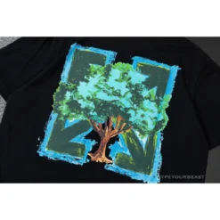 Hypeyourbeast T-Shirts OFF-WHITE Big Tree HD Pattern Tee Shirt 'BLACK'