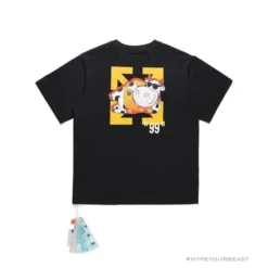 Hypeyourbeast OFF-WHITE Hawaiian Cow Arrow Tee Shirt 'BLACK'