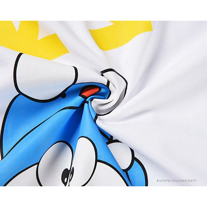 Hypeyourbeast OFF-WHITE Doraemon Stereo Arrow Tee Shirt WHITE T-Shirts 4 Hypeyourbeast OFF-WHITE Doraemon Stereo Arrow Tee Shirt WHITE T-Shirts