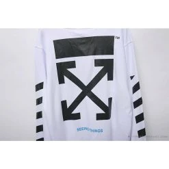 Hypeyourbeast OFF-WHITE Classic Basic Cotton Terry Long Sleeve Shirt 'WHITE'