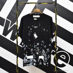 Hypeyourbeast OFF-WHITE Hot Starry Sky Fireworks Tee Shirt
