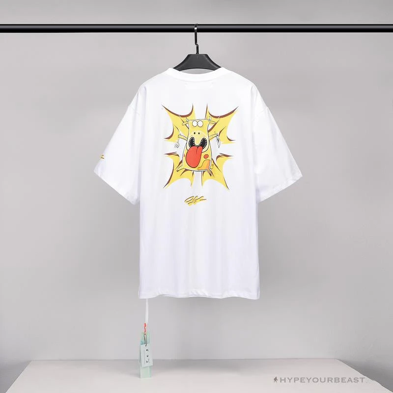 Hypeyourbeast T-Shirts OFF-WHITE Dimensional Arrow Angry Calf Tee Shirt 'WHITE' 4 Hypeyourbeast T-Shirts OFF-WHITE Dimensional Arrow Angry Calf Tee Shirt 'WHITE'