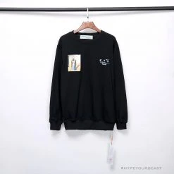 Hypeyourbeast Shirts OFF-WHITE The Kiss Long Sleeve Shirt 'BLACK'