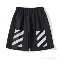 Hypeyourbeast Pants OFF-WHITE Classic Seeing Things Shorts 'BLACK'