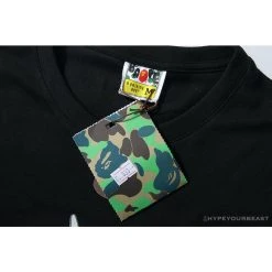 Hypeyourbeast Clothes BAPE NYC New York Limited Purple Camouflage Ape Head Tee Shirt 'BLACK'