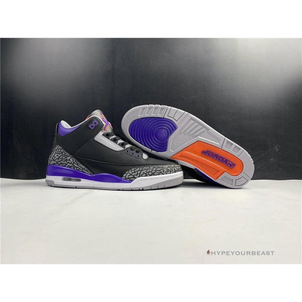 Hypeyourbeast Air Jordan 3 'Court Purple Black Cement' 1 Hypeyourbeast Air Jordan 3 'Court Purple Black Cement'