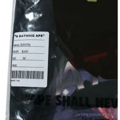 Hypeyourbeast Clothes BAPE Universe Solar System Ape Man Head Tee Shirt 'BLACK'