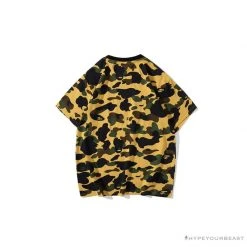 Hypeyourbeast Clothes BAPE KIDS Color Ape Head Camouflage Tee Shirt 'YELLOW'