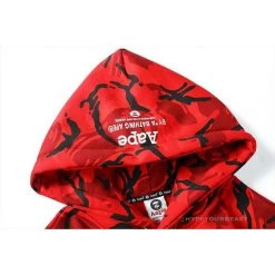 HypeYourBeast Bape Camo Hoodie Red Camouflage
