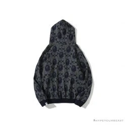 Hypeyourbeast BAPE X COACH Co-Branded Dark-Blue Hoodie Clothes