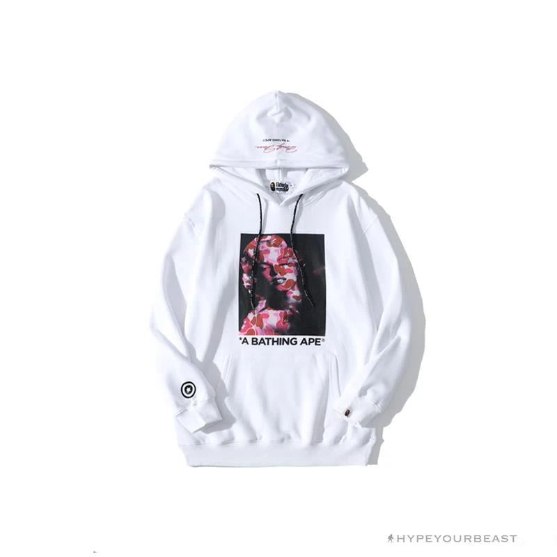 Hypeyourbeast BAPE Marilyn Monroe Powder Camouflage Hoodie 'WHITE' 1 Hypeyourbeast BAPE Marilyn Monroe Powder Camouflage Hoodie 'WHITE'