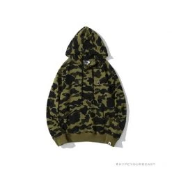 HypeYourBeast BAPE Camouflage Kangaroo Hooded Hoodie Green Clothes
