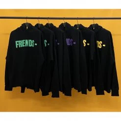 HypeYourBeast Hoodies & Jackets Vlone Green And Black Friends Hoodie