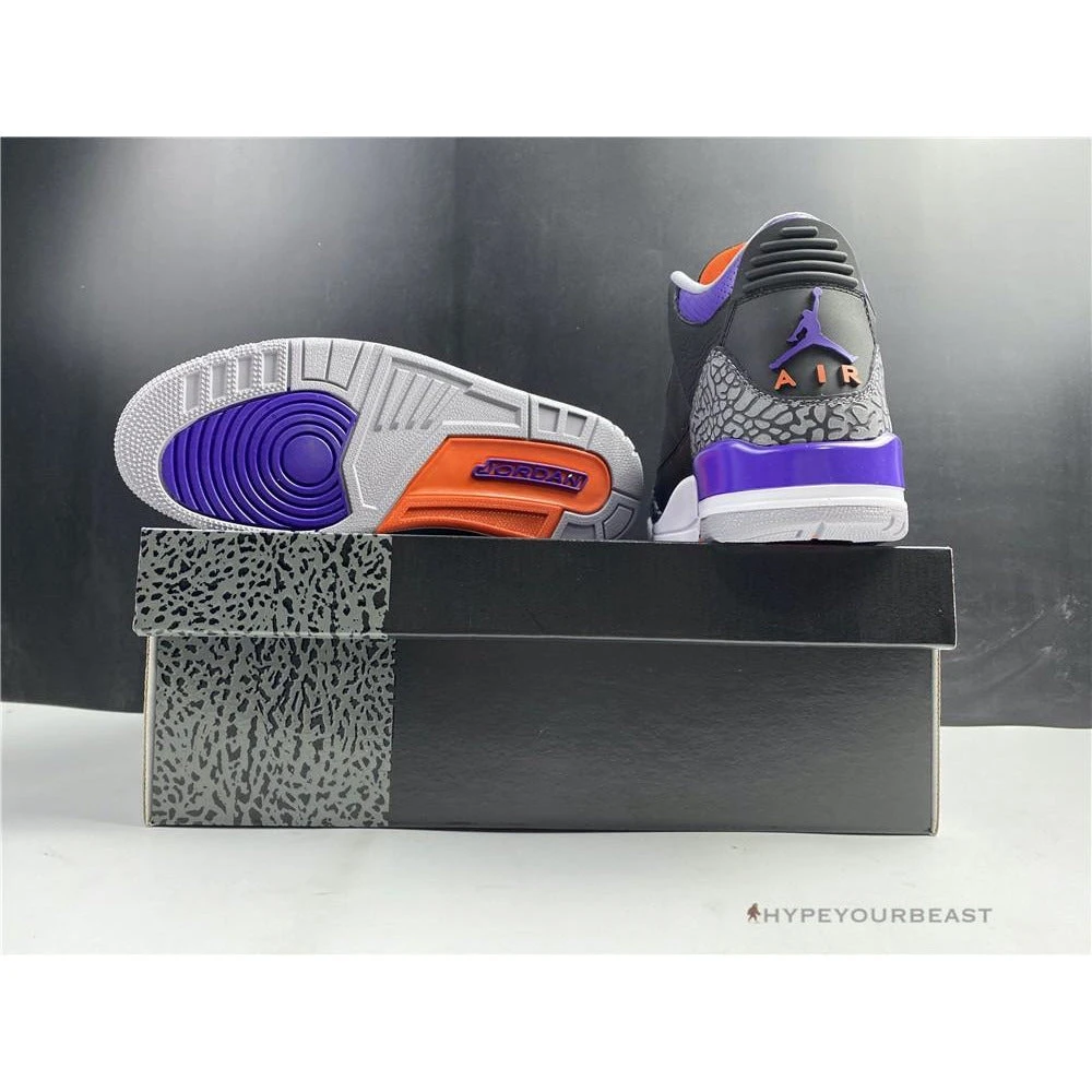 Hypeyourbeast Air Jordan 3 'Court Purple Black Cement' 10 Hypeyourbeast Air Jordan 3 'Court Purple Black Cement'