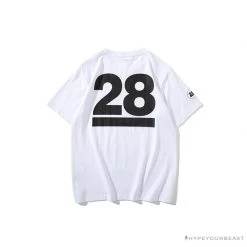 Hypeyourbeast Clothes BAPE Ape Man Head 28th Anniversary Camouflage Color Block Tee 'WHITE'