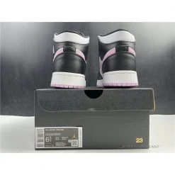 Hypeyourbeast Jordan 1 Mid White Black Light Arctic Pink