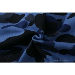 Hypeyourbeast Clothes BAPE Camo Hoodie Shark Head 'NAVY BLUE'