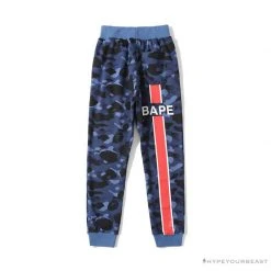 Hypeyourbeast BAPE X PSG Paris Saint-Germain Camouflage Blue Pants Clothes