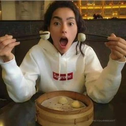 Hypeyourbeast Supreme Box Logo Hoodie White Red