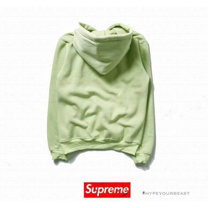 Hypeyourbeast Supreme Box Logo Hoodie Lime Green 4 Hypeyourbeast Supreme Box Logo Hoodie Lime Green