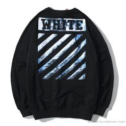 Hypeyourbeast OFF-WHITE Classic Wave Oil Painting Cotton Terry Long Sleeve Shirt 'BLACK' Shirts 20 Hypeyourbeast OFF-WHITE Classic Wave Oil Painting Cotton Terry Long Sleeve Shirt 'BLACK' Shirts