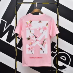 Hypeyourbeast OFF-WHITE Sakura Tee Shirt 'PINK' T-Shirts