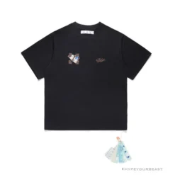 Hypeyourbeast OFF-WHITE Arrow Flying Cow Tee Shirt 'BLACK' T-Shirts