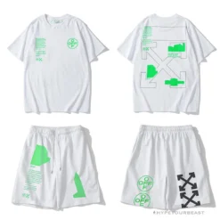 Hypeyourbeast OFF-WHITE Golden Ratio Shorts 'WHITE'