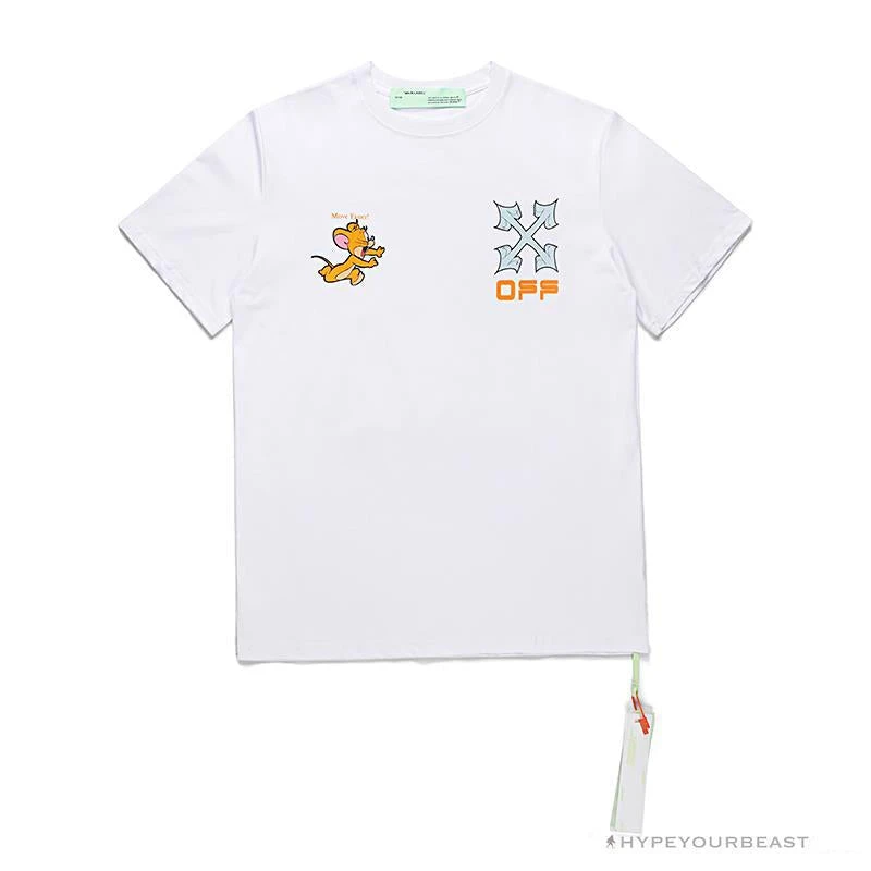 Hypeyourbeast T-Shirts OFF-WHITE Handsome Jerry Arrow Tee Shirt 'WHITE' 1 Hypeyourbeast T-Shirts OFF-WHITE Handsome Jerry Arrow Tee Shirt 'WHITE'