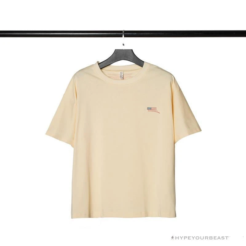 Hypeyourbeast OFF-WHITE Loose X Oversized Chest Tee Shirt 'BEIGE' 1 Hypeyourbeast OFF-WHITE Loose X Oversized Chest Tee Shirt 'BEIGE'
