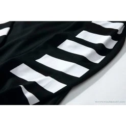 Hypeyourbeast Shirts OFF-WHITE Classic Basic Cotton Terry Round Long Sleeve Shirt 'BLACK'