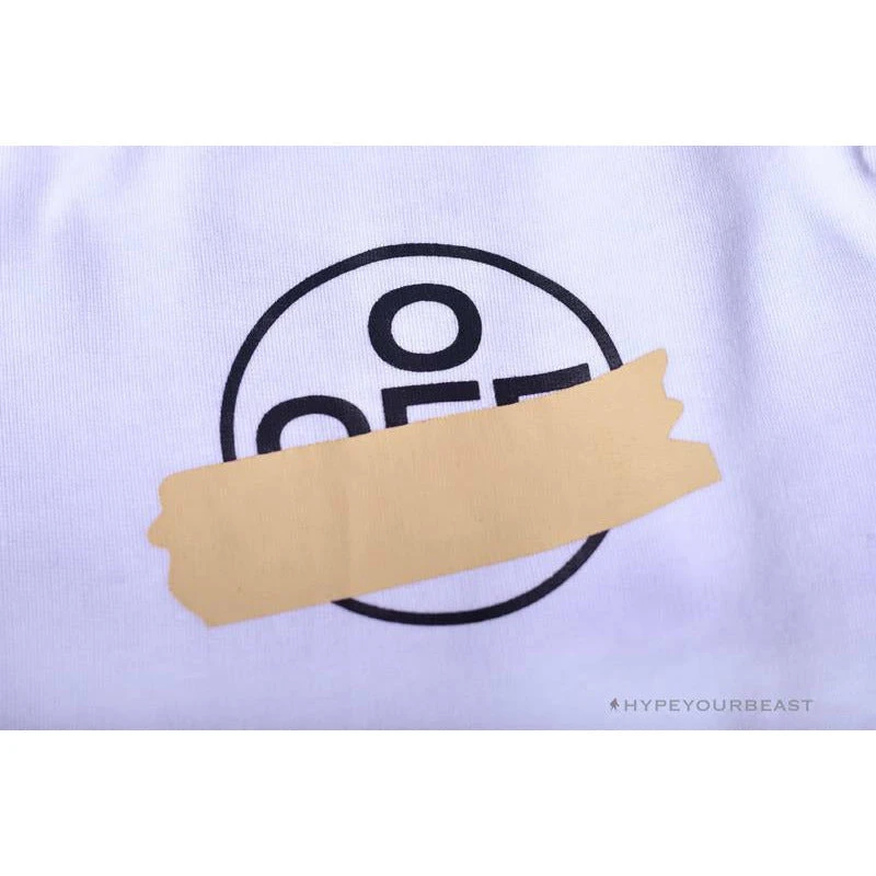 Hypeyourbeast Pants OFF-WHITE Explosive Strip Basic Arrow Shorts 'WHITE' 7 Hypeyourbeast Pants OFF-WHITE Explosive Strip Basic Arrow Shorts 'WHITE'