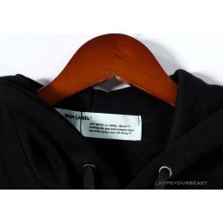 Hypeyourbeast OFF-WHITE Skull And Writing Hoodie 'BLACK' Hoodies & Jackets