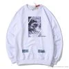 Hypeyourbeast Shirts OFF-WHITE Classic Wave Oil Painting Cotton Terry Long Sleeve Shirt 'WHITE'