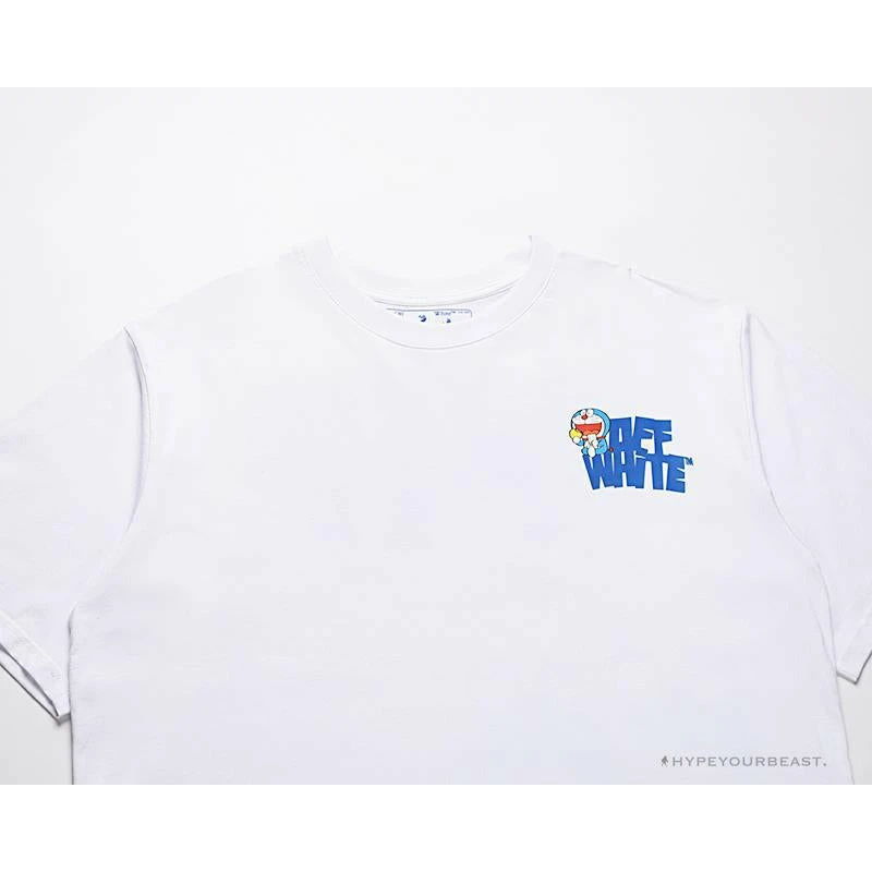 Hypeyourbeast OFF-WHITE Doraemon Stereo Arrow Tee Shirt WHITE T-Shirts 9 Hypeyourbeast OFF-WHITE Doraemon Stereo Arrow Tee Shirt WHITE T-Shirts