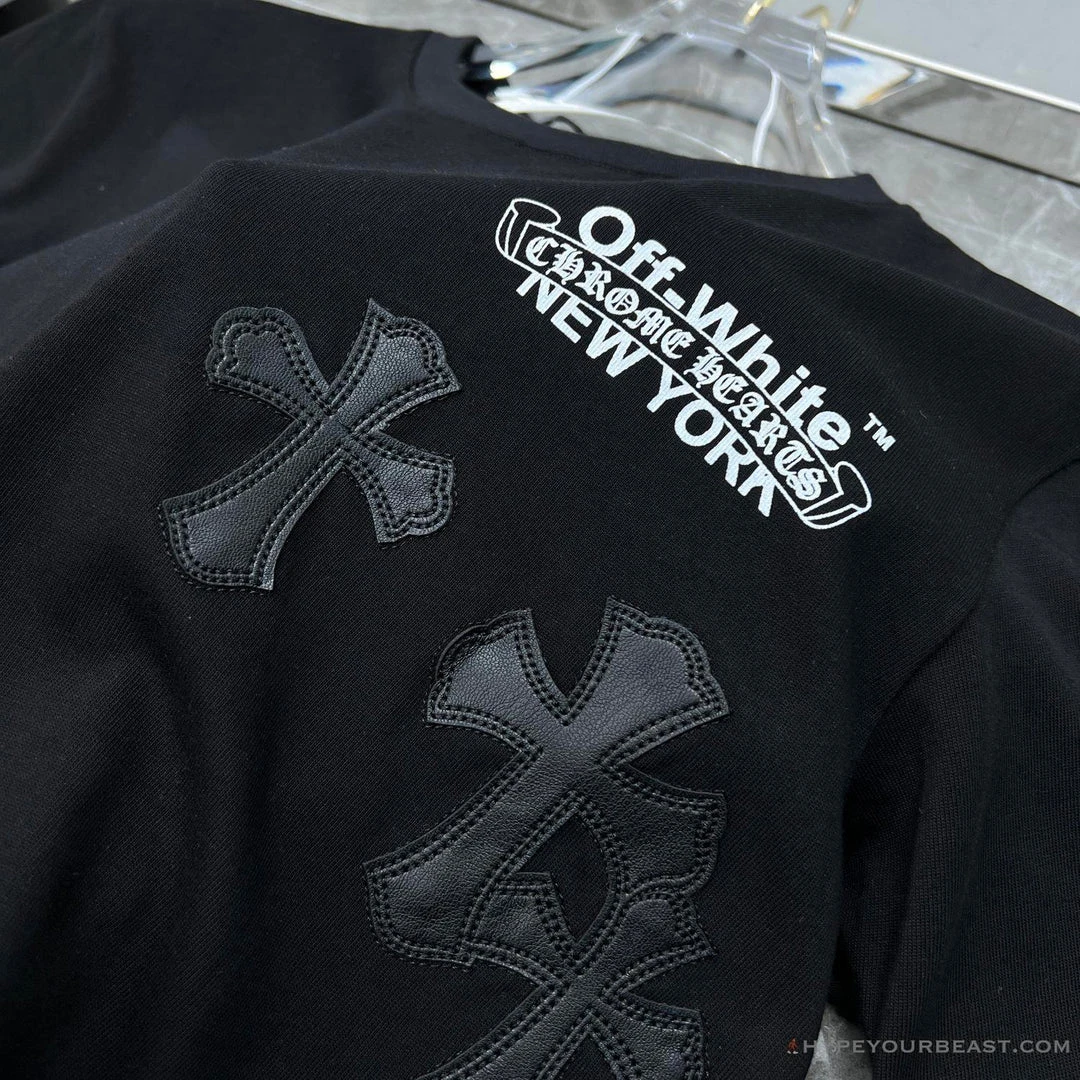 Hypeyourbeast OFF-WHITE Chrome Hearts Tee Shirt 'BLACK' T-Shirts 4 Hypeyourbeast OFF-WHITE Chrome Hearts Tee Shirt 'BLACK' T-Shirts