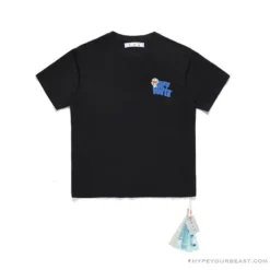 Hypeyourbeast OFF-WHITE Doraemon Stereo Arrow Tee Shirt BLACK T-Shirts