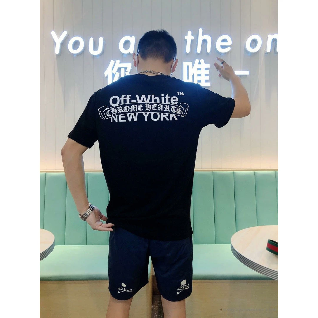 Hypeyourbeast OFF-WHITE Chrome Hearts Tee Shirt 'BLACK' T-Shirts 7 Hypeyourbeast OFF-WHITE Chrome Hearts Tee Shirt 'BLACK' T-Shirts