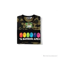Hypeyourbeast BAPE KIDS Color Ape Head Camouflage Tee Shirt 'GREEN' Clothes 8 Hypeyourbeast BAPE KIDS Color Ape Head Camouflage Tee Shirt 'GREEN' Clothes