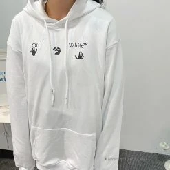 HypeYourBeast Off-White Green Hoodie - White Hoodies & Jackets